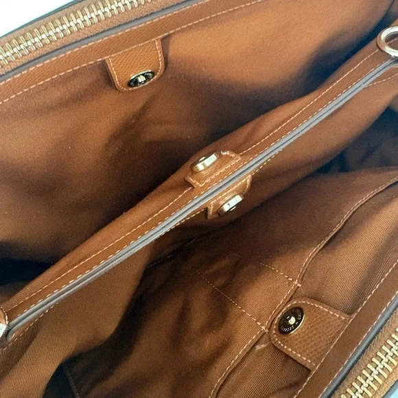 Coach | Christie Crossgrain Leather Satchel shoulder bag Saddle EUC - Picture 14 of 14